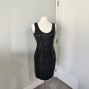 Calvin Klein Black Sequence Dress